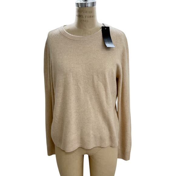 Jenni Kayne Sweater Size XL‎ Everyday Crewneck Oatmeal NEW - Picture 1 of 6